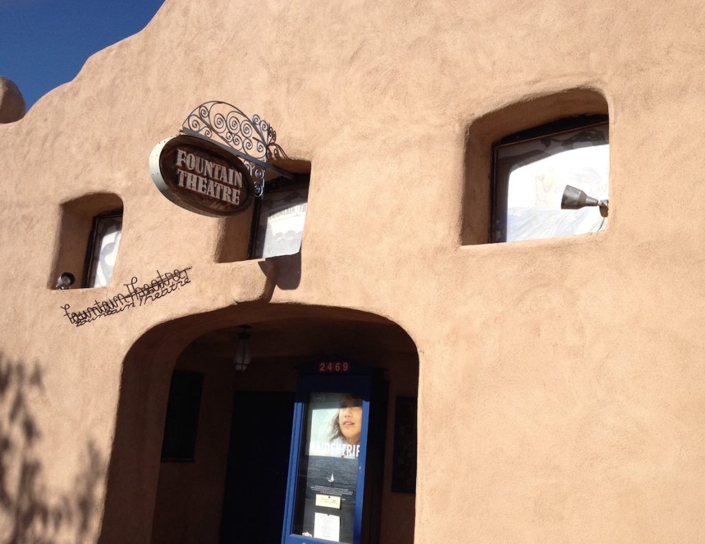 exterior image of the Fountain Theatre in Mesilla