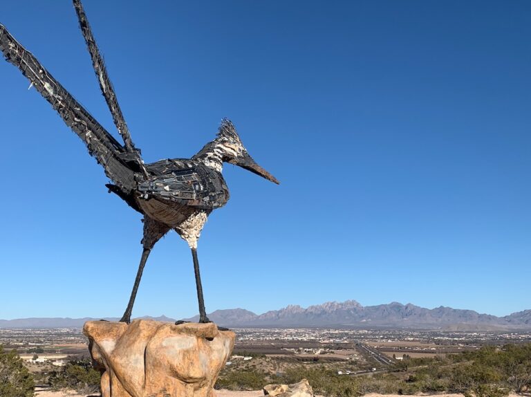 Recycled Roadrunner Sculpture