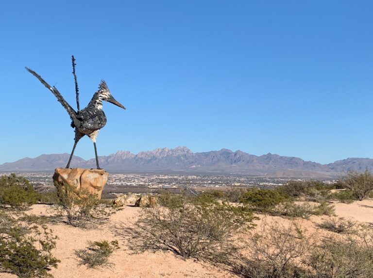 Recycled Roadrunner Sculpture