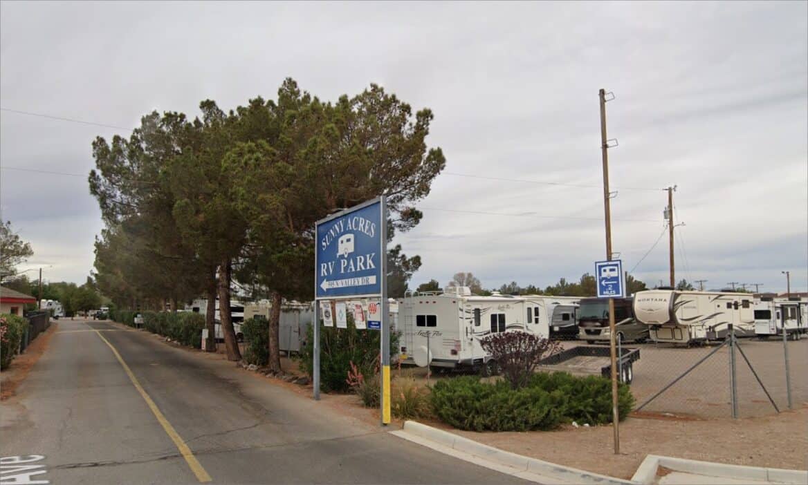 The Entrance to Sunny Acres RV Park